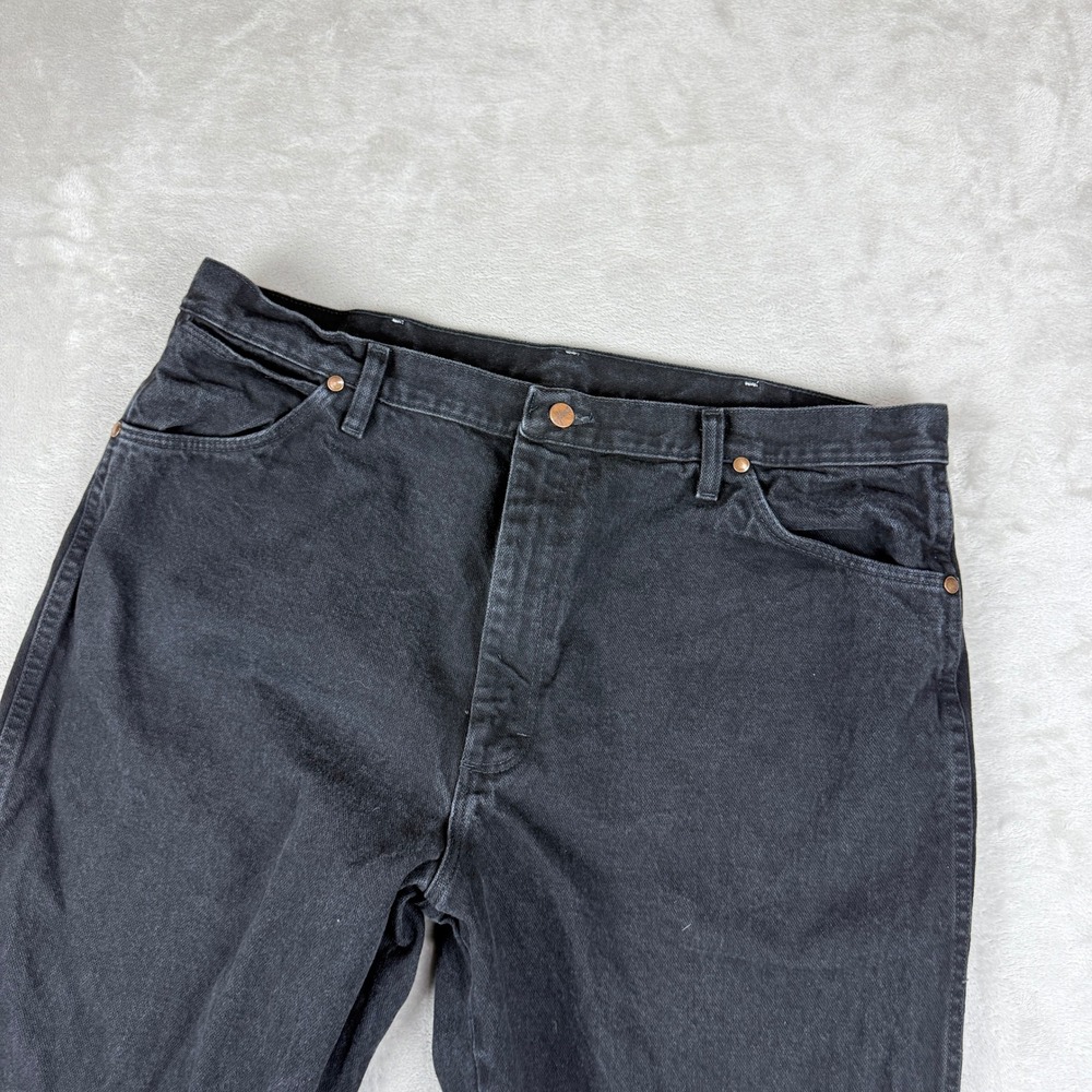 Wrangler Jeans Men 40x32 (Fit 40x31) Black Cowboy Cut Original Fit Western 13MWZ